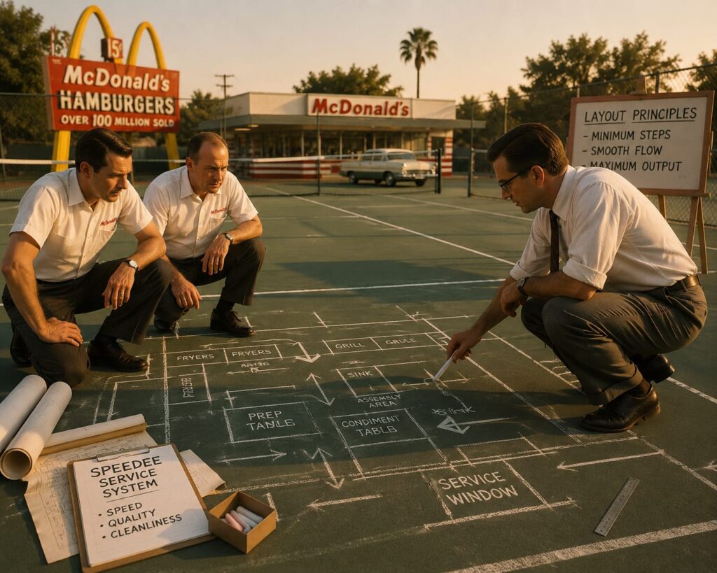 McDonald’s and space as strategy: how a kitchen sketched in chalk invented the modern fast-food business