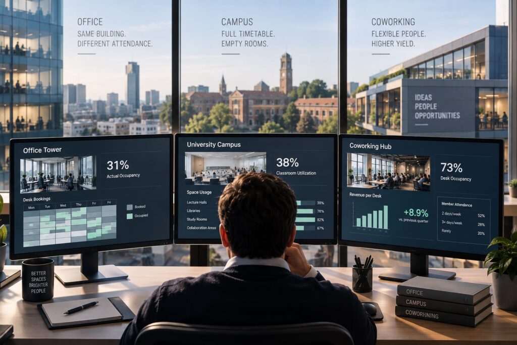 How Workplace Managers Outside Your Sector Handle Hybrid Space: Office vs. Campus vs. Hub