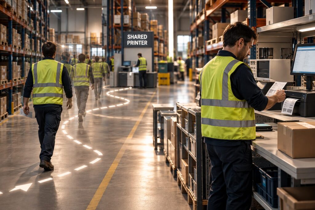 What a warehouse’s walking routes revealed about its workstations